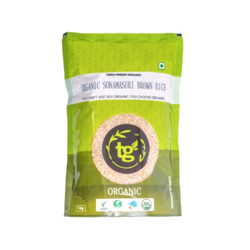 Organic Sonamasuri Brown Rice (Unpolished)